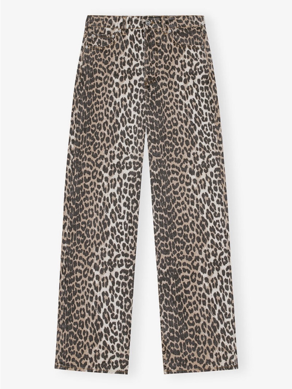 Ganni Izey Jeans in Leopard